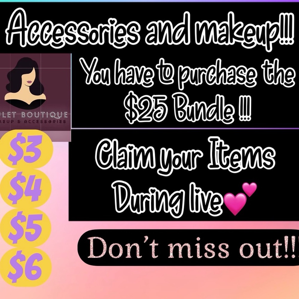 Accessory And Makeup Bundle Offer - image 1